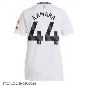Aston Villa Boubacar Kamara #44 Seconda Maglia Femmina 2024-25 Manica Corta